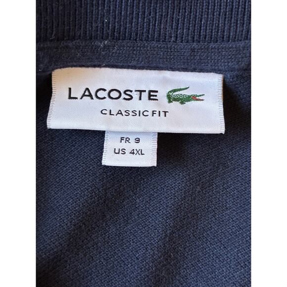 Lacoste Polo Shirt American Flag Logo Mens 4XL European 9, USA Alligator RARE !! - Picture 3 of 14